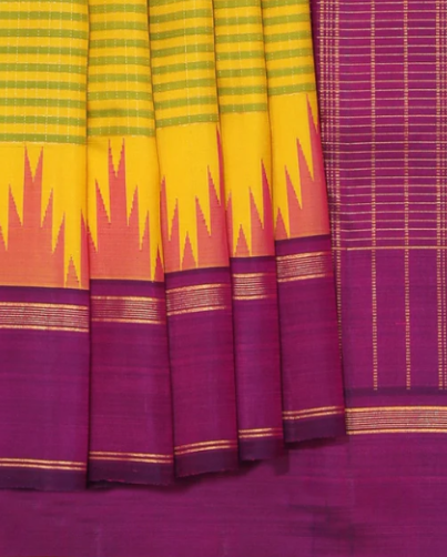 Arni silk saree Yellow
